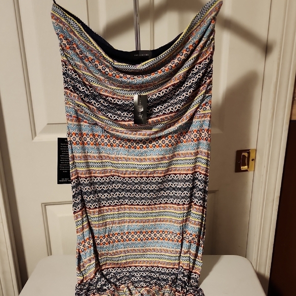 Limited NWT Multicolor Strapless Dress - Picture 1 of 4